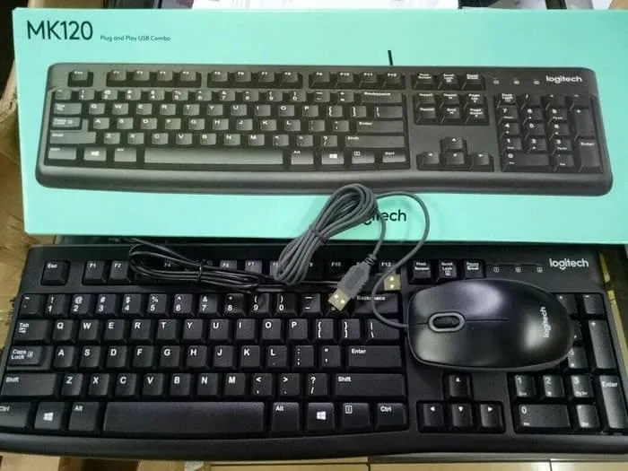 Logitech MK120 Keyboard Mouse Combo original Garansi Resmi