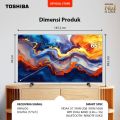[FREE ONGKIR JABODETABEK] [KHUSUS ONLINE] Toshiba TV 65" 4K UHD Smart TV - Regza ZR Quantum Dot QLED Dolby Vision Atmos HDR10+ MEMC VRR ALLM Game Deck Screen Sharing Voice Control Wifi Bluetooth 5.0 HDMI 2.1 Digital - 65E450NP. 