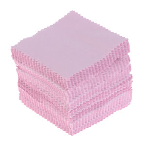 GG Vải đánh bóng làm sạch màu 8x8cm vải lau sạch mềm dụng cụ trang sức x 100