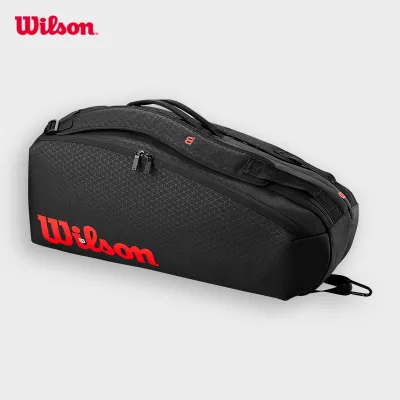 Wilson Clash V3 6 Pack Racquet Bag Black/Infrared - WR8038101001