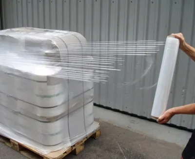 【DISPENSER】Pallet Wrap Stretch Film Cling Packaging Plastic Shrink Wrap Hand Stretch Film 18 x 1500ft long