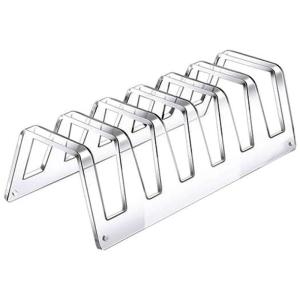 6 tầng rõ ràng Acrylic platters chủ thiết lập Rack tấm Acrylic hiển thị đứng Bộ đồ ăn Giá trưng bày dễ dàng để sử dụng