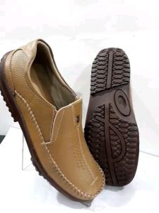 SEPATU CASUAL MOCASSIN PRIA KULIT JENIS FULL GRAIN