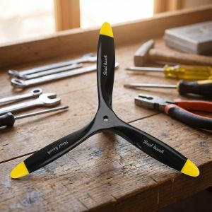 3 Blade 18x6/18x8/18x10 CCW or CW Black Wooden Propeller High Quality For Scale RC Gas Airplane Model RC parts