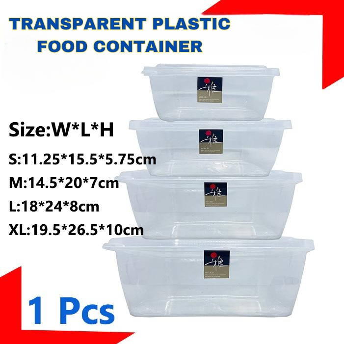 Rectangular Transparent Containers Tupperware Type Rectangular Plastic Tupperware Food Keeper Transparent Plastic Box Food ...
