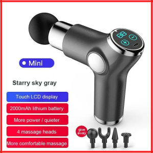 New ปืนนวด จอแอลซีดี Massage gun เครื่องนวดไฟฟ้า ปืนนวดกล้ามเนื้อ สำหรับนวดกล้ามเนื้อ เครื่องนวดหลัง