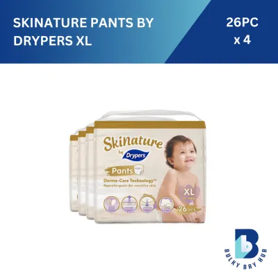 [Carton Deal] Skinature Pants By Drypers M/L/XL/XXL Size Baby Diaper