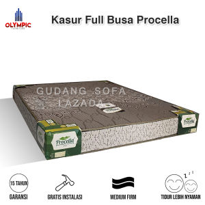 Set Dipan + Kasur Busa Rebonded Procella. Harga terjangkau. Bergaransi. Ukuran 160x200  180x200.