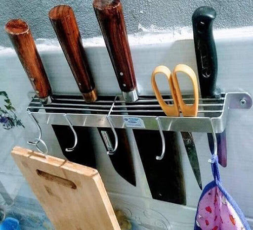 ( HÀNG LOẠI I ) KỆ CÀI DAO, THỚT INOX - GIÁ CÀI KÉO, DAO,THỚT INOX - KỆ ...