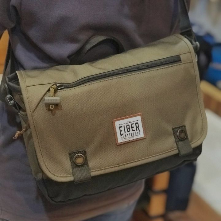 Tas Selempang Eiger Derail Shoulder Bag Khaki Tas Polyester