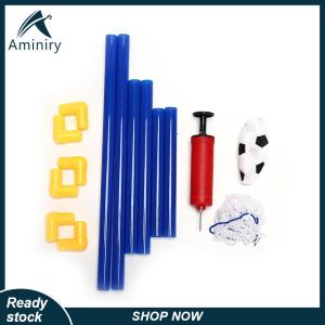 Aminiry[Love sports] ZHAN Folding Mini Football Soccer Goal Post Net Set with Pump Kids Toy