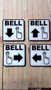 papan bel akrilik cantik