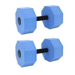 ดัมเบลล์โฟม EVA ความหนาแน่นสูง1คู่ดัมเบลล์ออกกำลังกายในน้ำบาร์เบลฟิตเนสการออกกำลังกายฟิตเนส