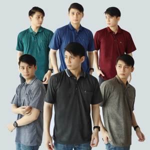 Noveli wear - Katun Kaos Polo Polos Twist Saku | Kaos Kerah Pria Dewasa Lengan Pendek L XL XXL