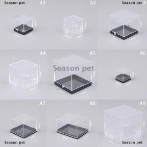 [COD] Season pet ฝาปิดกล่องเก็บของ1ชิ้นกล่องเก็บพลอยกล่องใสกล่องอะคริลิกทรงสี่เหลี่ยมขนาดเล็กมาตรฐานแร่หยาบ