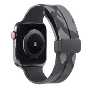 Magnetic สาย สำหรับ Apple Watch Ultra 3 2 สาย 49mm สายนาฬิกา สำหรับ iWatch Series 11 10 9 8 7 6 5 4 SE3 46mm 42mm 45mm 41mm 44mm 40mm สายนาฬิกาข้อมือซิลิโคน