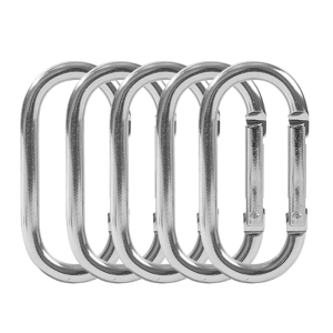 5 Chiếc Khóa An Toàn Chữ U Hợp Kim Nhôm Khóa Leo Núi Móc Cắm Trại Đi Bộ Đường Dài Dụng Cụ Thể Thao Ngoài Trời