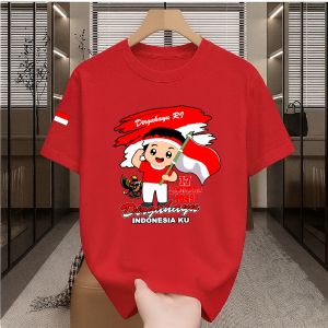 Kaos HUT jan RI 81 Kemerdekaan RI 2026 Kaos Merah 17 Agustus 1945 Kaos pria & Wanita Anak Hut RI Ke Indonesia Merah Putih