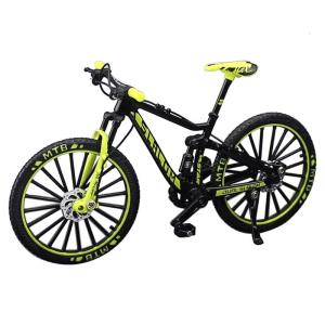 1:10 Scale Finger Mountain Bike Alloy Bicycles Model Miniature with Bright Colors Fun and Interesting Presents for Adult