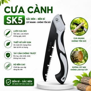 Cưa Gấp Gọn Cầm TayCưa gỗ nhật siêu sắc bén lưỡi thép SK5 cưa cây cực nhanh