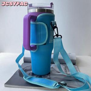 JCSYFAC 40oz chai nước tàu sân bay túi có thể điều chỉnh dây đeo vai cốc cốc tay áo màu rắn giữ chai cho Đi Bộ Đường Dài Ngoài Trời