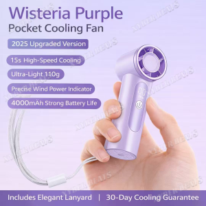 XYBERBEATS X98 Rechargeable Portable Fan 4000mAh Handheld Mini Cooling Fan with Strong Wind