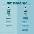 Listerine Cool Mint Mouthwash 250ml - For Oral Care, Fresh Breath, Kill 99.9% of germs that cause bad breath, Plaque and Gum problems, Toothbrush Routine, Use with Toothpaste. 