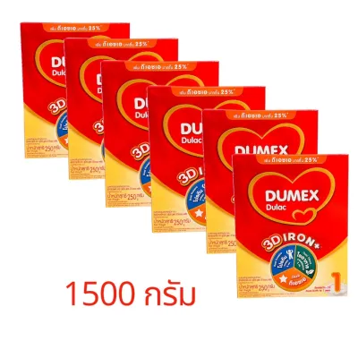 Dumex Dulac Infant Formula Stage1 ดูเม็กซ์ ดูแลค นมผงดัดแปลง นมผง สำหรับทารก ช่วงวัยที่1 ขนาด 250 กรัม(6กล่อง)