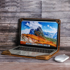 CONTACTS Sleeve Laptop Case Bag Cover For Apple Macbook Pro Air 13.3 15.4 Inch Genuine Leather Protective Notebook Cover Bag