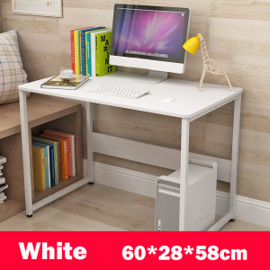 kolohome Foldable Table Desk Dining Computer Study Desk Environmentally Wooden Table (60*28*68)