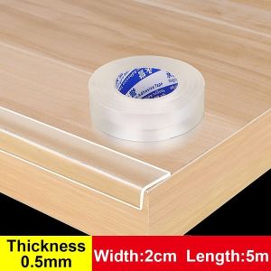 ZVUV80394 โปร่งใสโปร่งใส เทปป้องกันขอบโต๊ะ ป้องกันการชนกัน กาวในตัว กันชนมุมเฟอร์นิเจอร์ เด็กๆเด็กๆ หนาขึ้น แถบป้องกันสำหรับป้องกัน