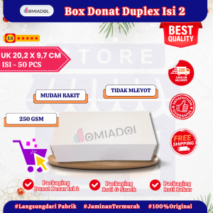 (50 Pcs) Box Dus Roti Bakar Bandung Putih