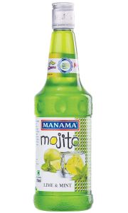 Manama Lime and Mint Mojito Flavoured Syrup for Mocktails & Cocktails (750ML)