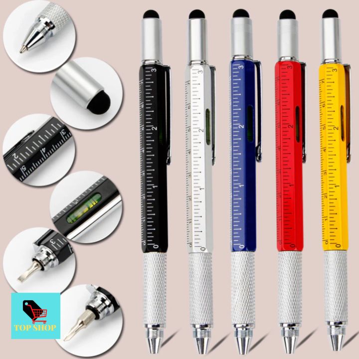 TopShop Multifunctional Pen Ballpoint Pen Screwdriver Level