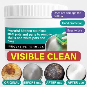 [Black Pot Turns White] Pot Bottom Black Removal Seaweed Mud Powerful Grease Cleaner Pot Bottom Cleaner Strong Degreaser