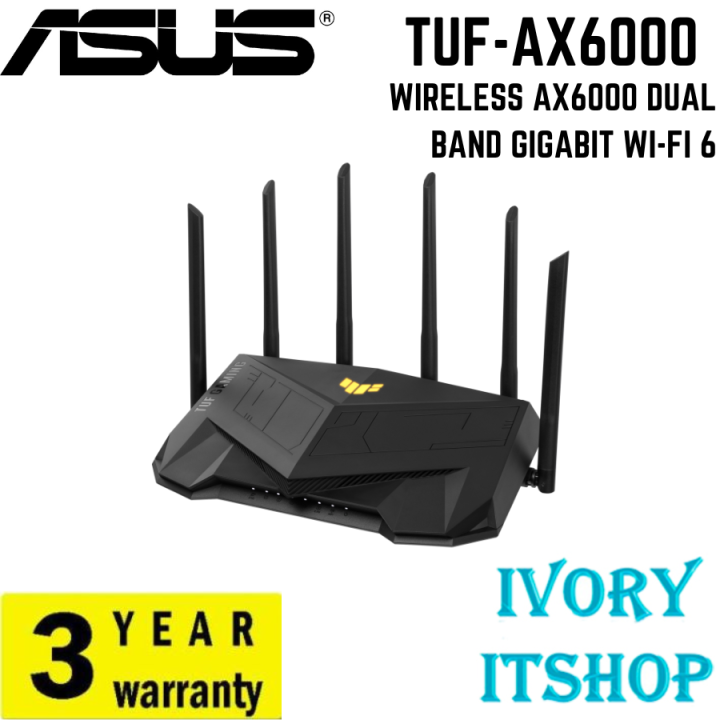 Asus TUF-AX6000 WIRELESS AX6000 DUAL BAND GIGABIT WI-FI 6 TUF-AX6000 ...