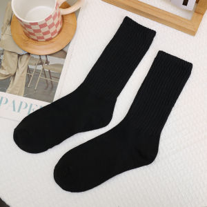 1/3Pairs Womens High Socks Pure Cotton Socks Deodorant Sports Socks Spring Autumn Mens White Stockings
