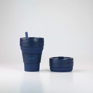 Smatt Foldable Cup / Gelas Kopi Gelas Lipat Silikon - Denim