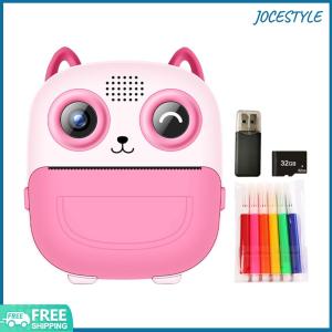 Kids-Friendly Digital Camera with Thermal Printing and HD Photo Capture 6 in 1 Portable Design for Travel and Learning