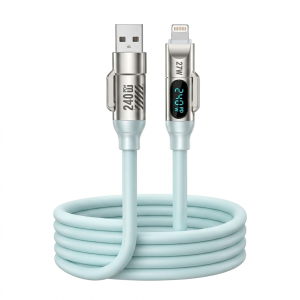 BELLSTAR 240W 4-in-1 Fast Charging Cable Digital Display Type-C & Lightning Multi-Cord