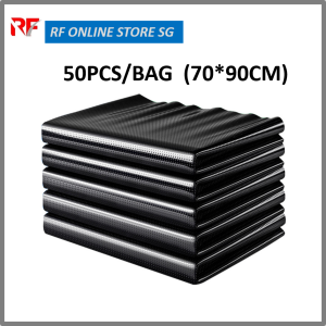 Large Garbage Bags 60L Trash Bags Heavy Duty Thick Liners Strong Rubbish Bags Bin Liners Outdoor Gardening Cleaning Waste Bag