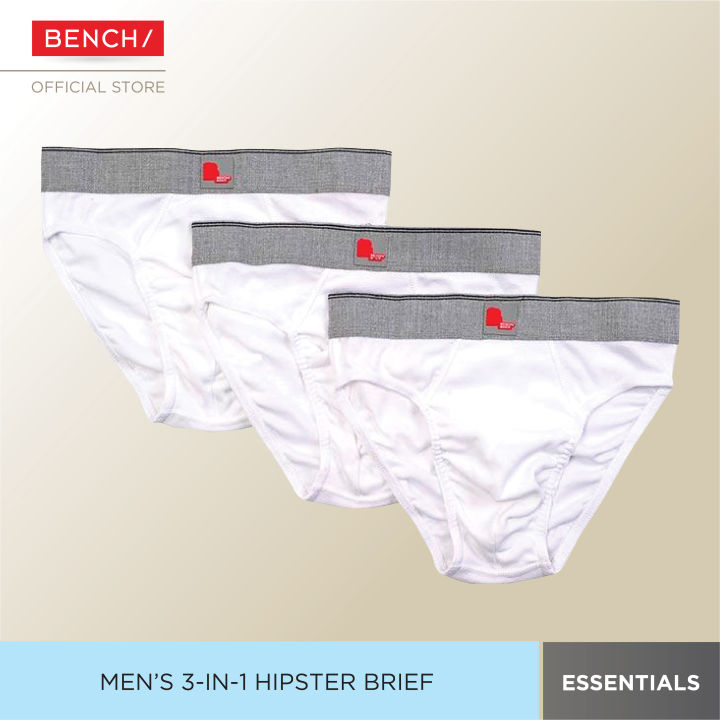 BENCH Men's 3-in-1 Pack Hipster Brief