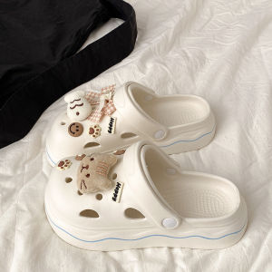 [Free Shipping] WomenS New Cute Cartoon Home Clogs Non-Slip Odor-Resistant EVA Soft Sole Ins Style Height-Increasing Beach Sandals