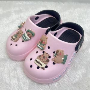 (Size 20-29) Ceqiu EH87 Sandal Anak Perempuan Karakter Capibara Sandal Baim Karet Lentur Anak Cewek