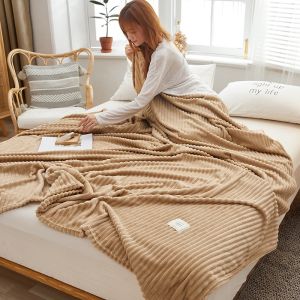 Dreamer Living (5-Color) Selimut Tidur Lembut Cotton Blanket Queen/King Size Flannel Blanket For Home And Living