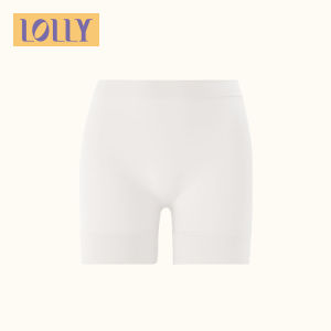 LOLLY 2-In-1 Safety Pants and Underwear Anti-Exposure Pants Shorts Style High Waist Good Elasticity Soft Fabric