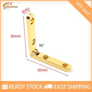 MIH ✨ COD ✨ บานพับ90องศา2ชิ้นสำหรับกล่องไม้เครื่องประดับตู้ฮาร์ดแวร์เฟอร์นิเจอร์