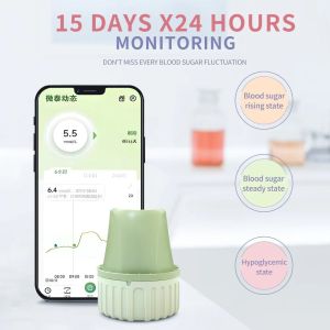 Freestyle Libre Dynamic Linx Blood Glucose Meter 24h Real-time Freestyle Libre Prickfree Finger Sensor Sibionic Glucose Meter CGMS Monitoring