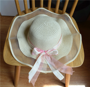 Bowknot Ribbon Beach Hat Ladies Summer Outdoor Caps Sunshade Breathable