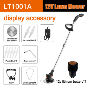 SANTINO Mesin Rumput（10 year warranty）Electric Lawn Mower High Quality Lithium Battery Small Home Cordless Grass Cutter Wireless Bateri Saw Rechargable Multifunctional Grass Trimmer Edger Brush Pruning